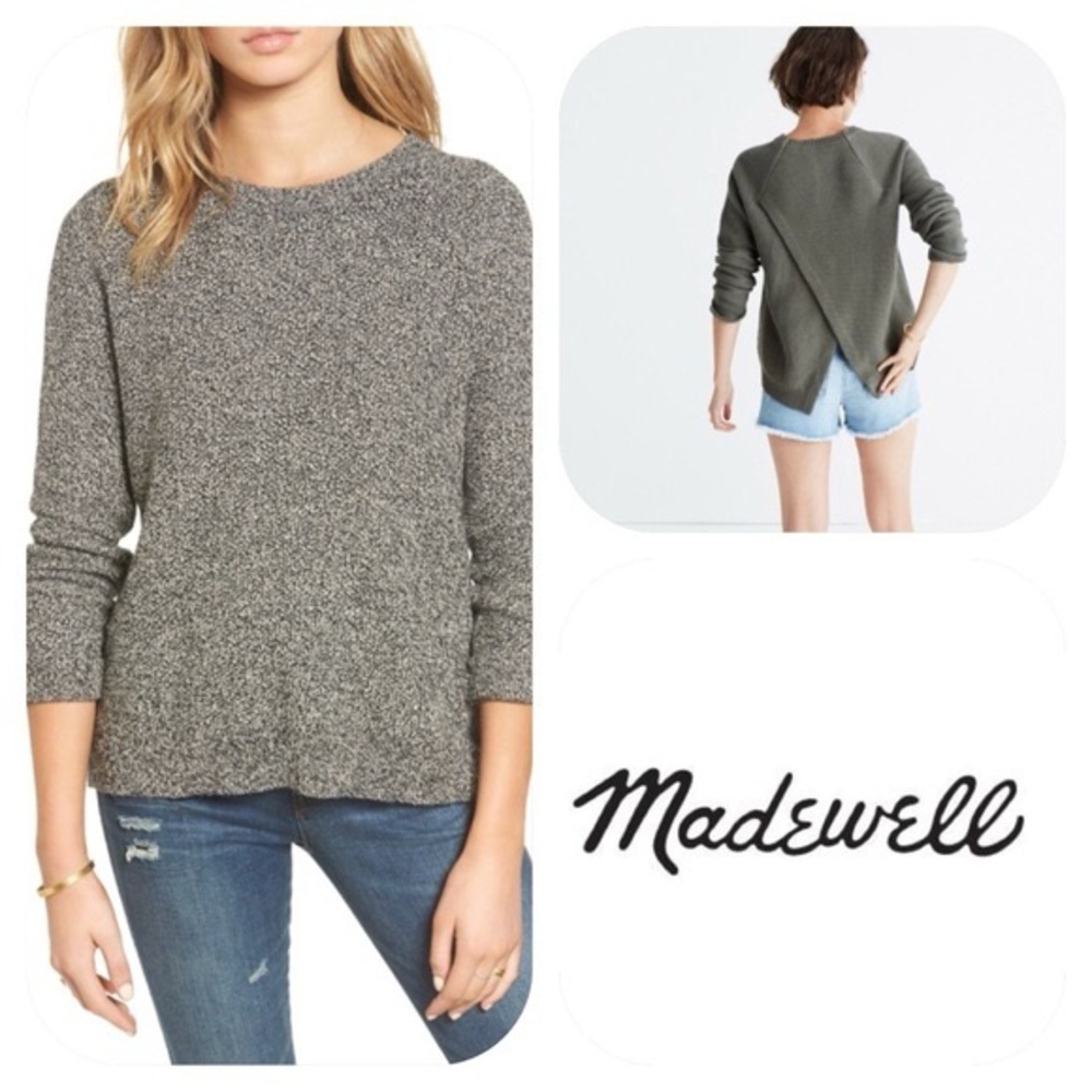 madewell province cross back sweater